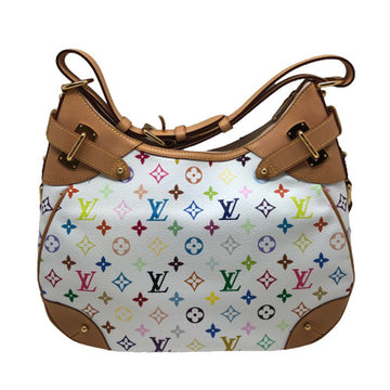 LOUIS VUITTON Greta M40195 Multicolor White Gold Hardware One Shoulder Bag Women's