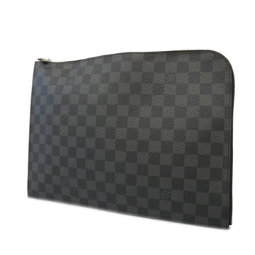 LOUIS VUITTONAuth  Damier Graphite Pochette Jour GM N41501 Men's Clutch Bag