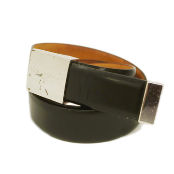 LOUIS VUITTON[3za1024] Auth  Belt Sunture Carre M6805 Noir