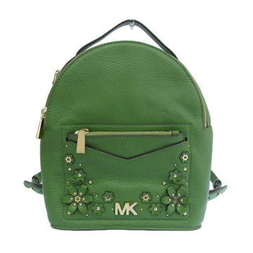 MICHAEL KORS leather studs flower 3WAY rucksack backpack green