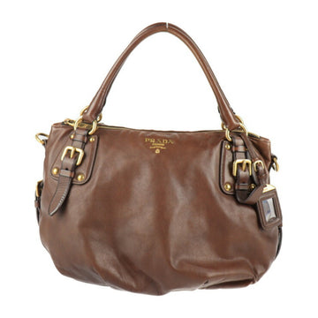 Prada handbag BR4281 leather brown