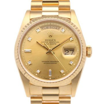 Rolex Day Date Oyster Perpetual Watch 18K K18 Yellow Gold 18238A Men's