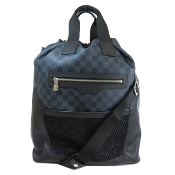 Louis Vuitton N40013 Matchpoint Hybrid Damier Cobalt Backpack Daypack Taiga Leather Men's Bag