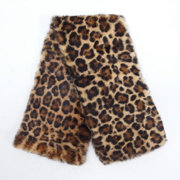 GUCCI Lapain fur leopard print muffler