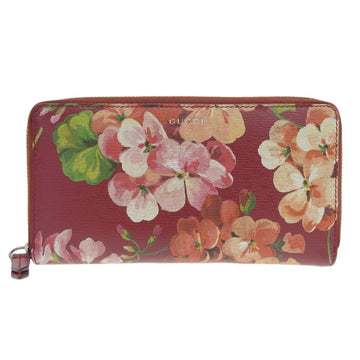 Gucci Blooms Round Zipper Long Wallet Flower Red 410102 0959