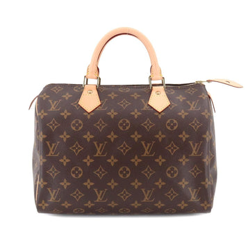 LOUIS VUITTON Monogram Speedy 30 Hand Bag Brown M41526 Gold Hardware