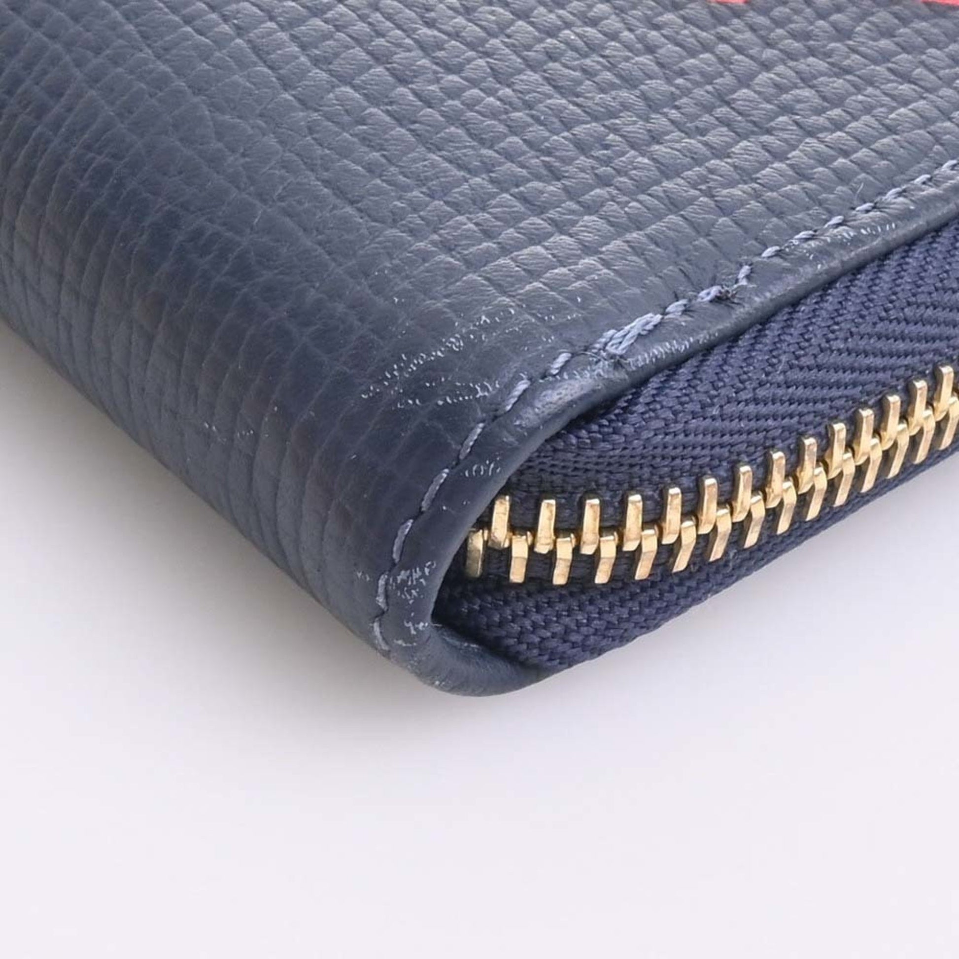 Louis Vuitton Monogram Denim Zippy Long Wallet Black Dark Blue used from  japan