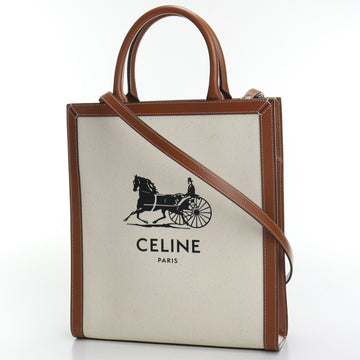 CELINE Small Vertical Cover 192082DCI 02NT Tote Bag Canvas Ladies