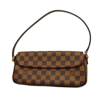 LOUIS VUITTON Shoulder Bag Damier Recoleta N51299 Ebene Ladies