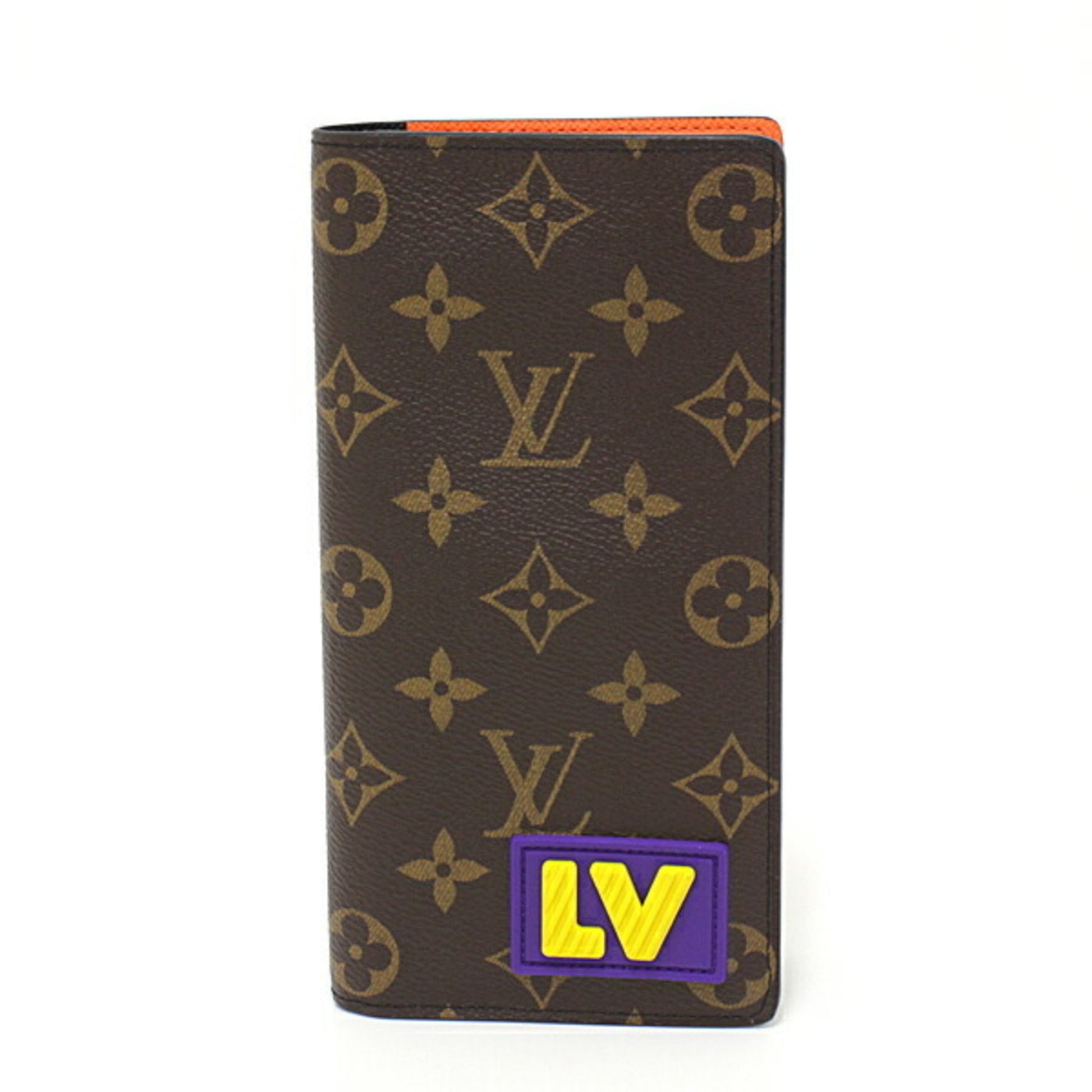 Auth Louis Vuitton Porte Cles Initial LV Keyring Bag Charm Black/Gold Used  F/S
