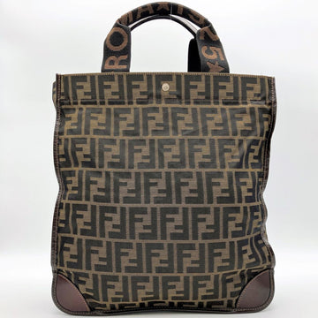 FENDI Zucca pattern tote bag handbag nylon brown ladies men's fashion 2321 26555