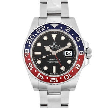 Rolex GMT Master II 126710BLRO Random SS Men's Watch Automatic Red Blue Bezel Black Dial