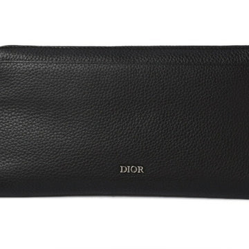 Dior Wallet Men's Long Wallet/Leather Black 2DSBC113YVH