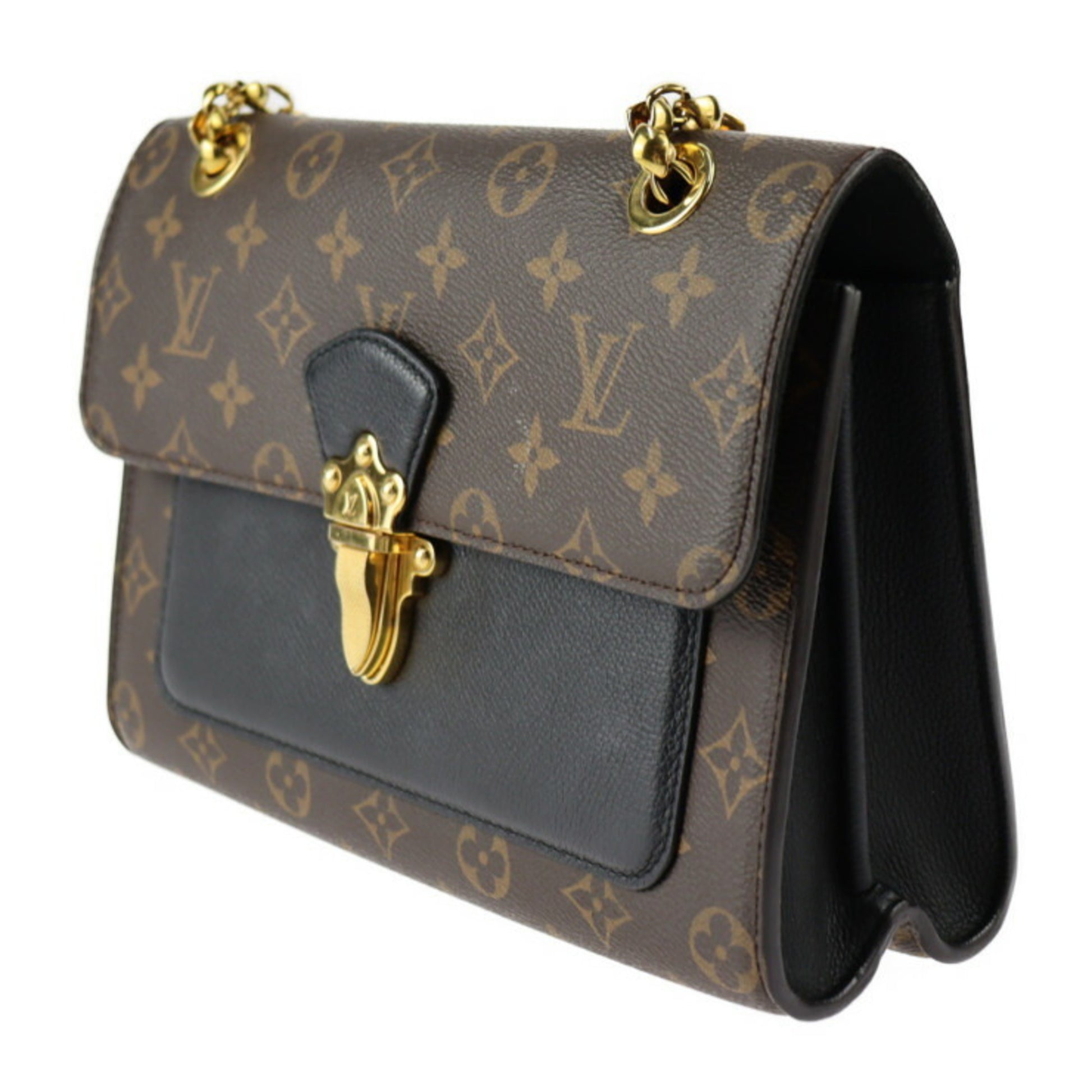 Louis Vuitton Victoire Handbag Monogram Canvas and Leather at