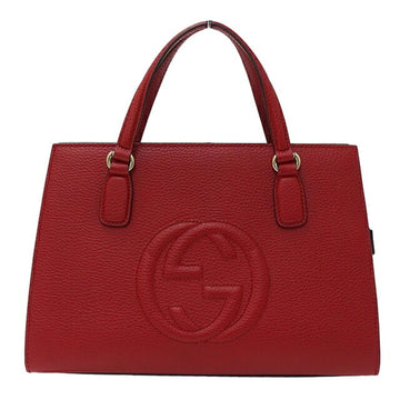 GUCCI bag ladies soho handbag shoulder 2way leather red 431571