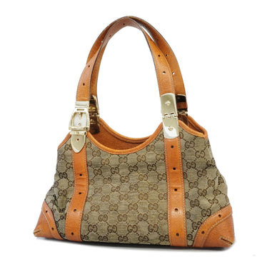 GUCCIAuth  Handbag 145761 Women's GG canvas Beige,Brown