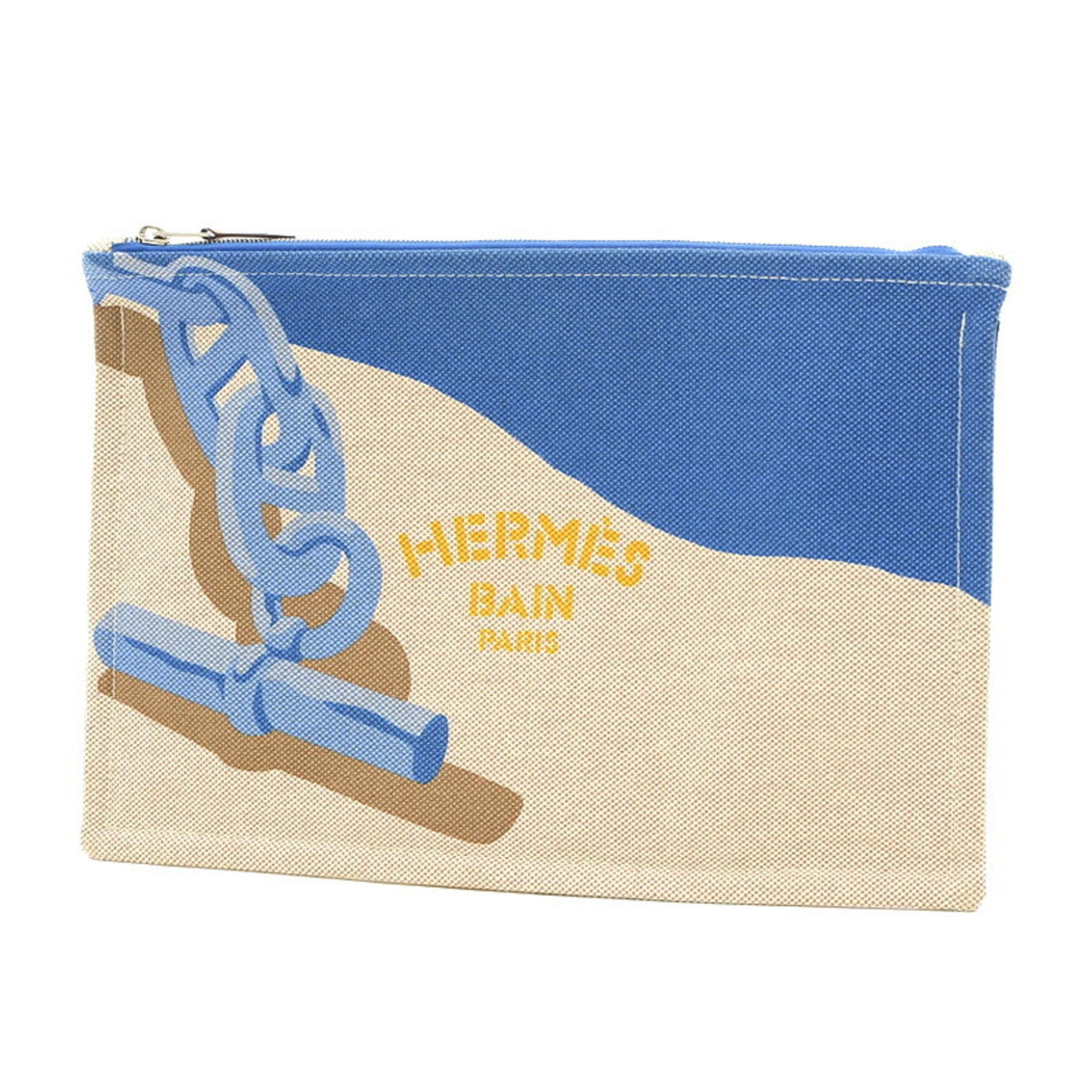 HERMES Yachting Escale a la Plage Case Flat Pouch Shane Dancle