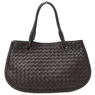 BOTTEGA VENETA bag ladies handbag intrecciato leather brown