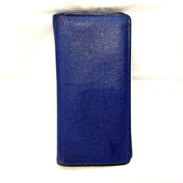 LOUIS VUITTON [] Portefeuille Brother Men's 2-Fold Long Wallet M30559 Cobalt x Black TA1168