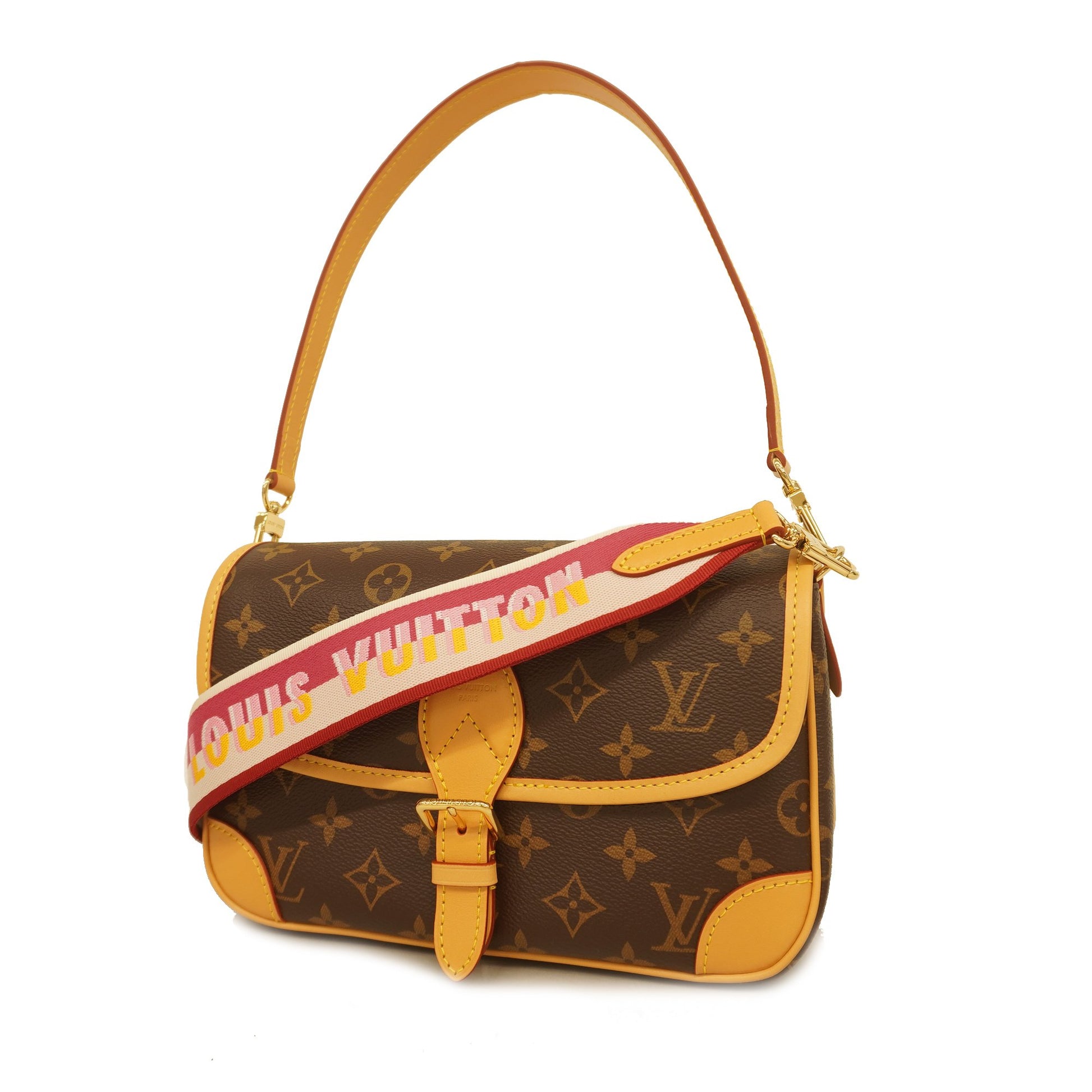 Louis Vuitton Diane NM PM Fuchsia M46049 Shoulder Bag Monogram Nume Le