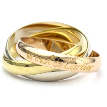 CARTIER Trinity Pink Gold [18K],White Gold [18K],Yellow Gold [18K] Fashion No Stone Band Ring Gold