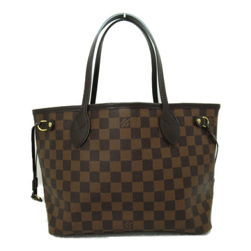 LOUIS VUITTON Never full Brown Ebene Damier PVC coated canvas N51109