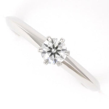 TIFFANY solitaire PT950 ring size 11 diamond 0.27 VVS2 box appraisal total weight about 3.6g jewelry
