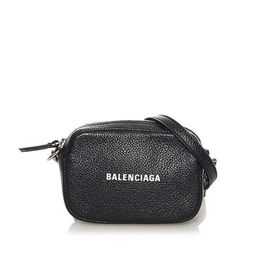 Balenciaga Cash Mini Pouch Shoulder Bag 640539 Black Leather Ladies BALENCIAGA