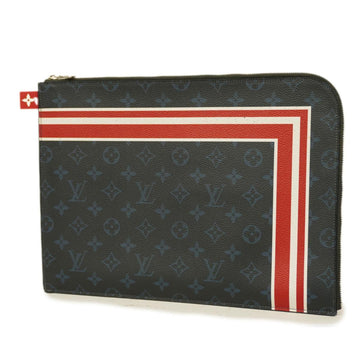 LOUIS VUITTON Clutch Bag Monogram Cobalt Pochette Jour GM M61679 Navy Men's