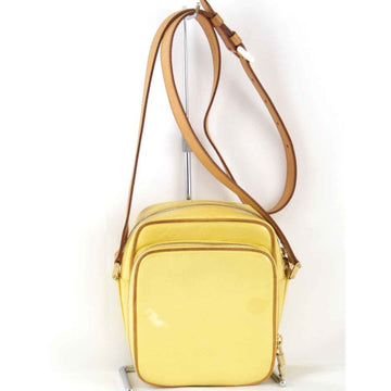 LOUIS VUITTON M91075 Shoulder Bag Monogram Vernis Yellow Ladies
