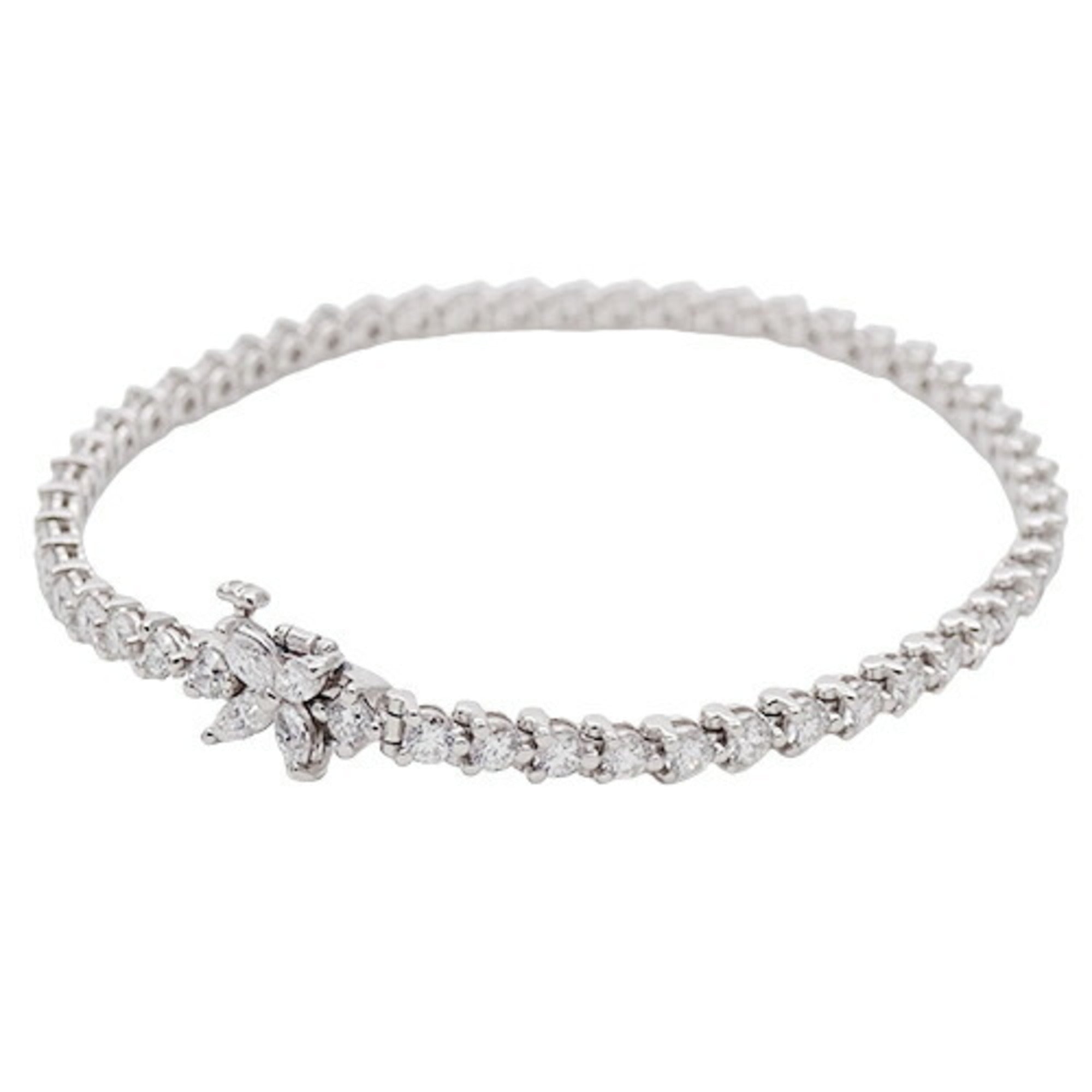 Tiffany and Co Platinum Diamond Tennis Bracelet