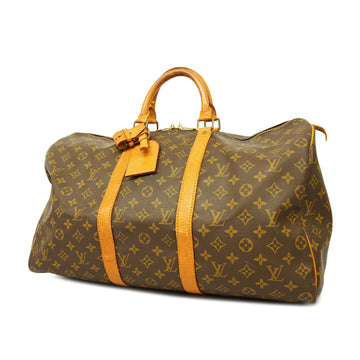 LOUIS VUITTONAuth  Monogram Keepol 50 M41426 Men,Women,Unisex Boston Bag