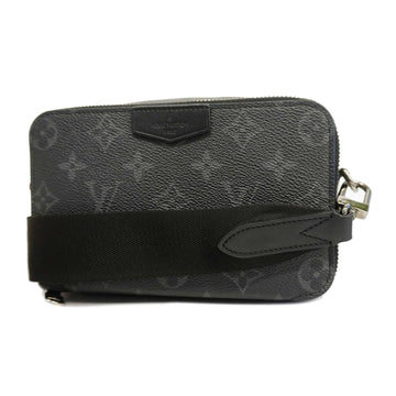 LOUIS VUITTONAuth  Monogram Eclipse Alpha Wearable Wallet M81260 Men's Bag