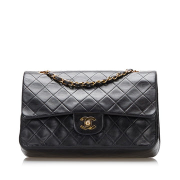 Chanel Matelasse Coco Mark Chain Shoulder Bag Black Lambskin Ladies CHANEL