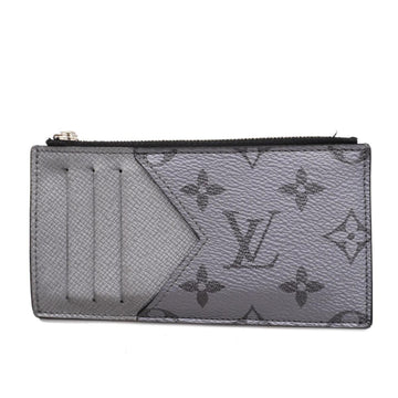 LOUIS VUITTON Wallet/Coin Case Taigarama Coin Card Holder M30839 Silver Men's Women's