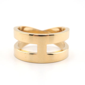 HERMES/ Ruban Scarf Ring Gold Ladies