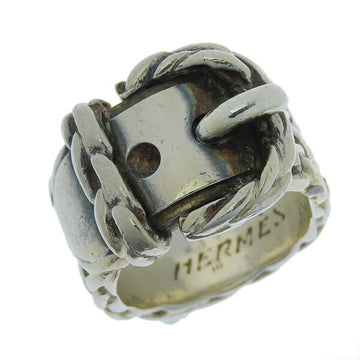 HERMES SV925 Diane Ring #50 Silver No. 8 Ladies