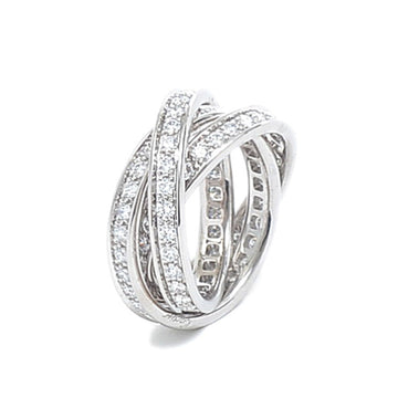 Cartier Trinity Ring Diamond Three Bangles K18WG #49