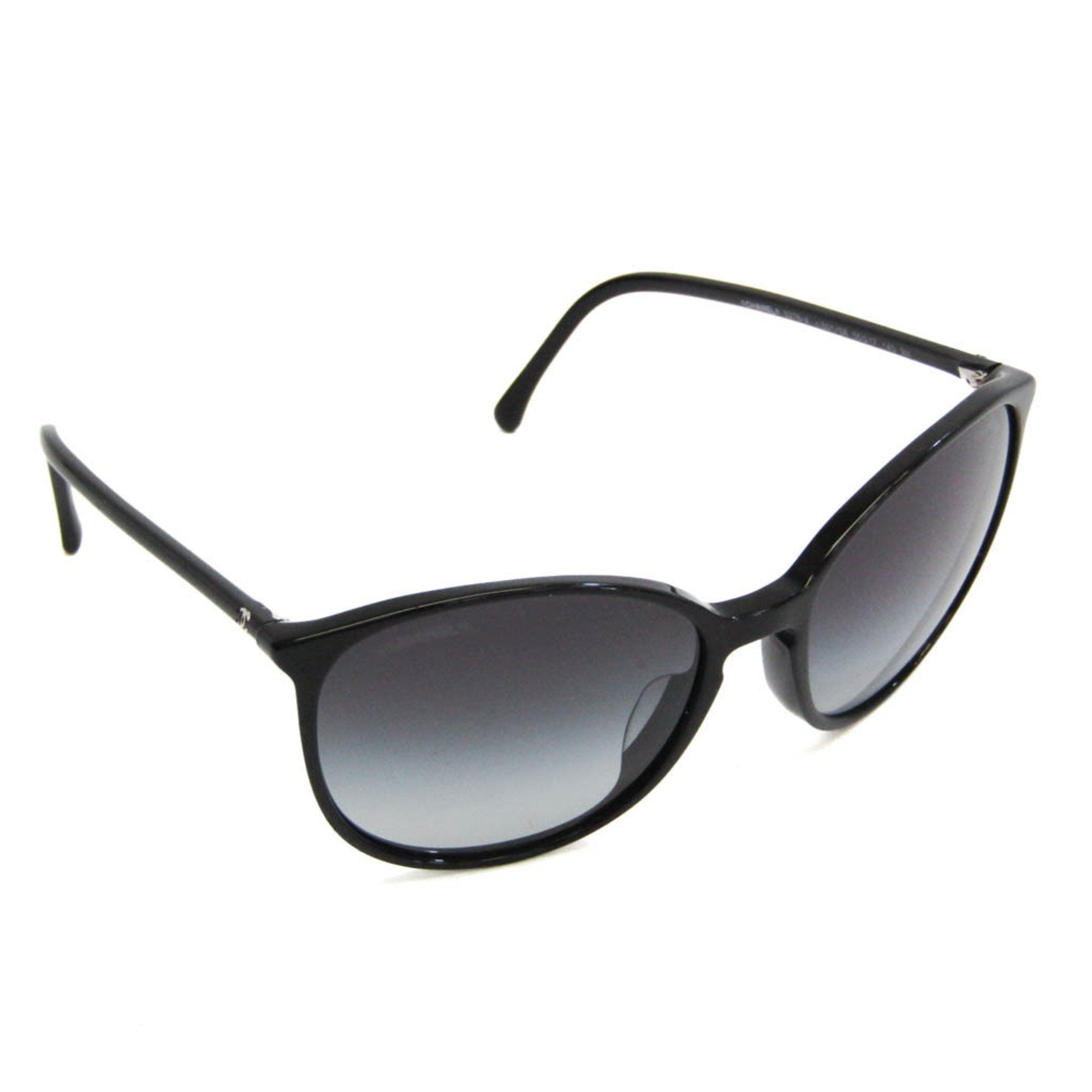 Chanel black cheap round sunglasses