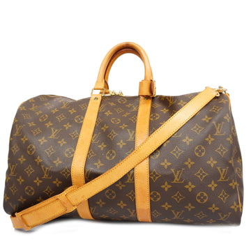 LOUIS VUITTONAuth  Monogram Keepall Bandouliere 45 M41418 Men,Women,Boston Bag