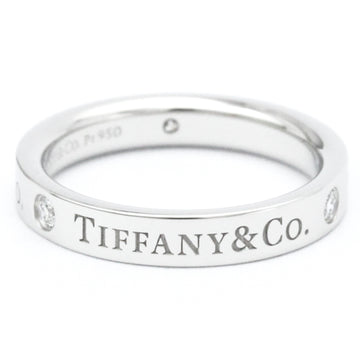 TIFFANY Flat Band Ring 23776316 Platinum Fashion Diamond Band Ring Carat/0.07 Silver