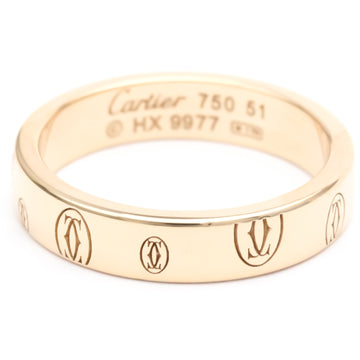 Polished CARTIER Happy Birthday #51 US 5 3/4 18K Pink Gold Band Ring BF551391
