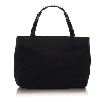 Salvatore Ferragamo Chain Handbag AU 21 0187 Black Nylon Ladies