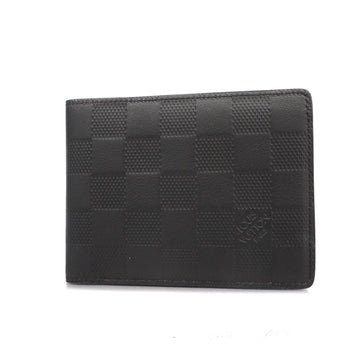 LOUIS VUITTONAuth  Damier Infini M30392 Men's Bill Wallet [bi-fold] Onyx