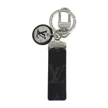 LOUIS VUITTON Portocre Neo LV Club Key Holder M80237 Monogram Eclipse Noir Silver Metal Fittings Back Charm Ring