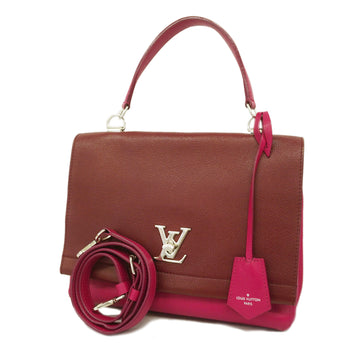 LOUIS VUITTONAuth  Lockme II Women's Handbag,Shoulder Bag Bordeaux,Pink