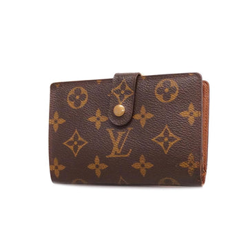 LOUIS VUITTON Wallet Monogram Portomone Vie Viennois M61663 Brown Ladies