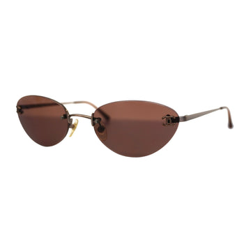 CHANELAuth  Women's Sunglasses Bordeaux,Brown sunglasses 4003