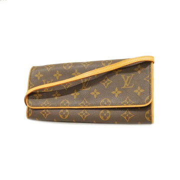 LOUIS VUITTON Shoulder Bag Monogram Pochette Twin GM M51852 Brown Ladies