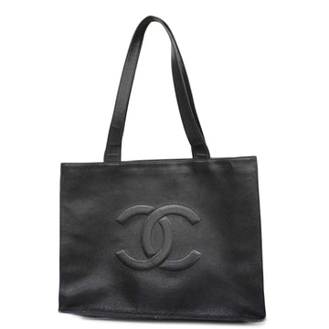 CHANELAuth  Tote Bag Women's Caviar Leather Black